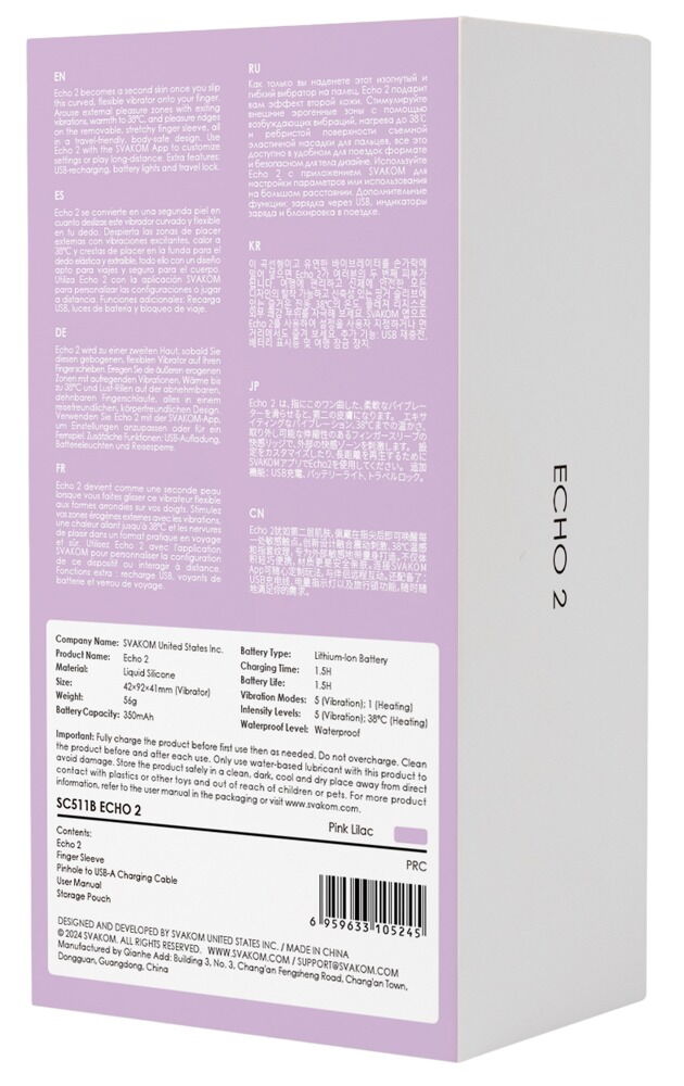 Fingervibrator „Echo 2“ mit Wärmefunktion
