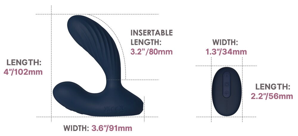 Analvibrator „Vick Neo 2“ mit Fernbedienung