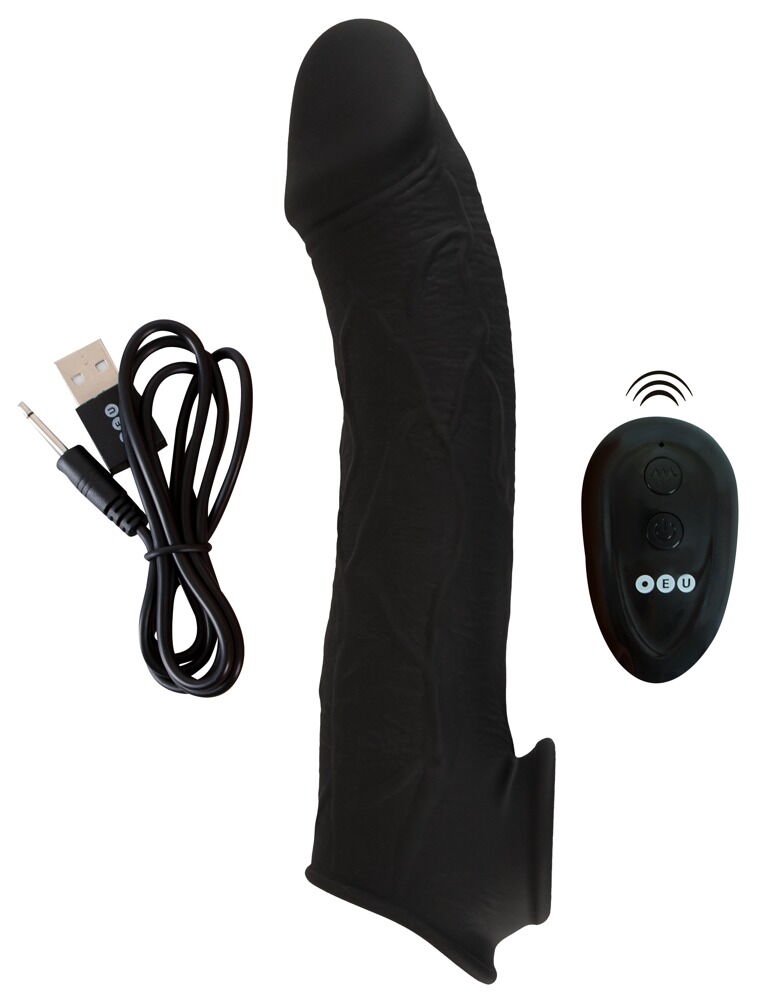 Vibro-Penishülle mit Fernbedienung