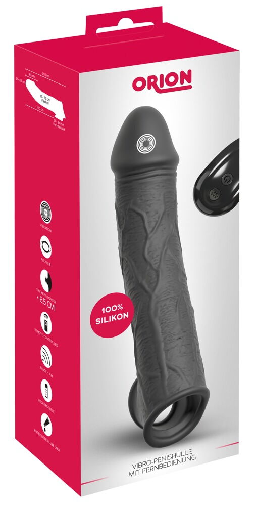 Vibro-Penishülle mit Fernbedienung