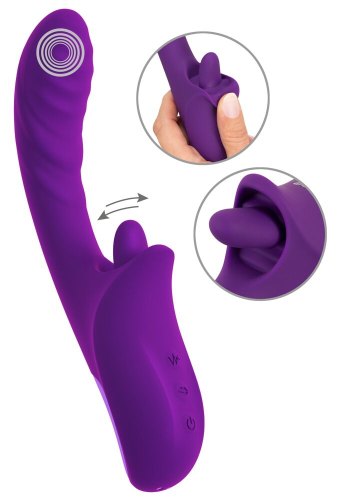Vibrator „be Naughty“ mit Zungen-Klitorisreizer
