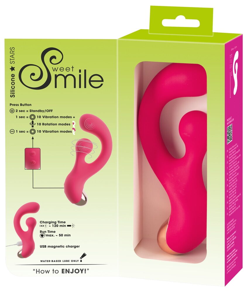 Rabbitvibrator „G-Spot“ mit rotierendem Klitoris-Stimulator