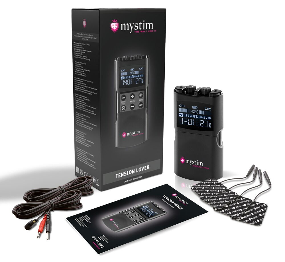 Reizstromgerät „Tension Lover 2“ inklusive 4 selbstklebende Elektroden