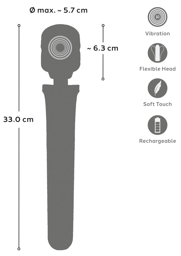 Massagestab „be Great“ mit 50 Vibrationsarten
