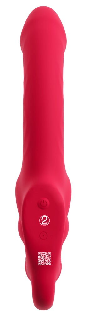 Strapless Strap-on „Triple Teaser RC“ mit 3-facher Vibration