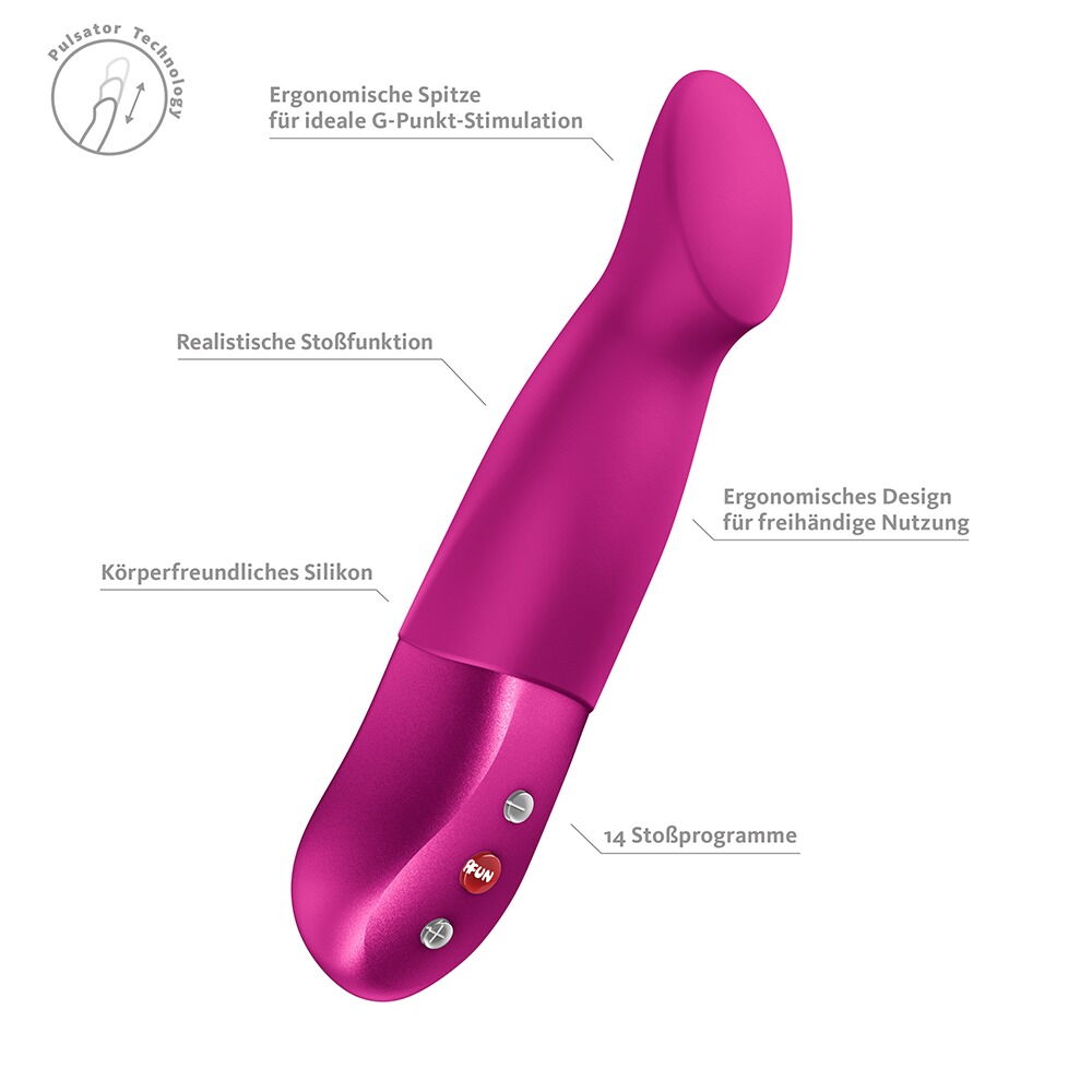 Stoßvibrator „STRONIC SUNDAZE“ für G-Zone und Klitoris