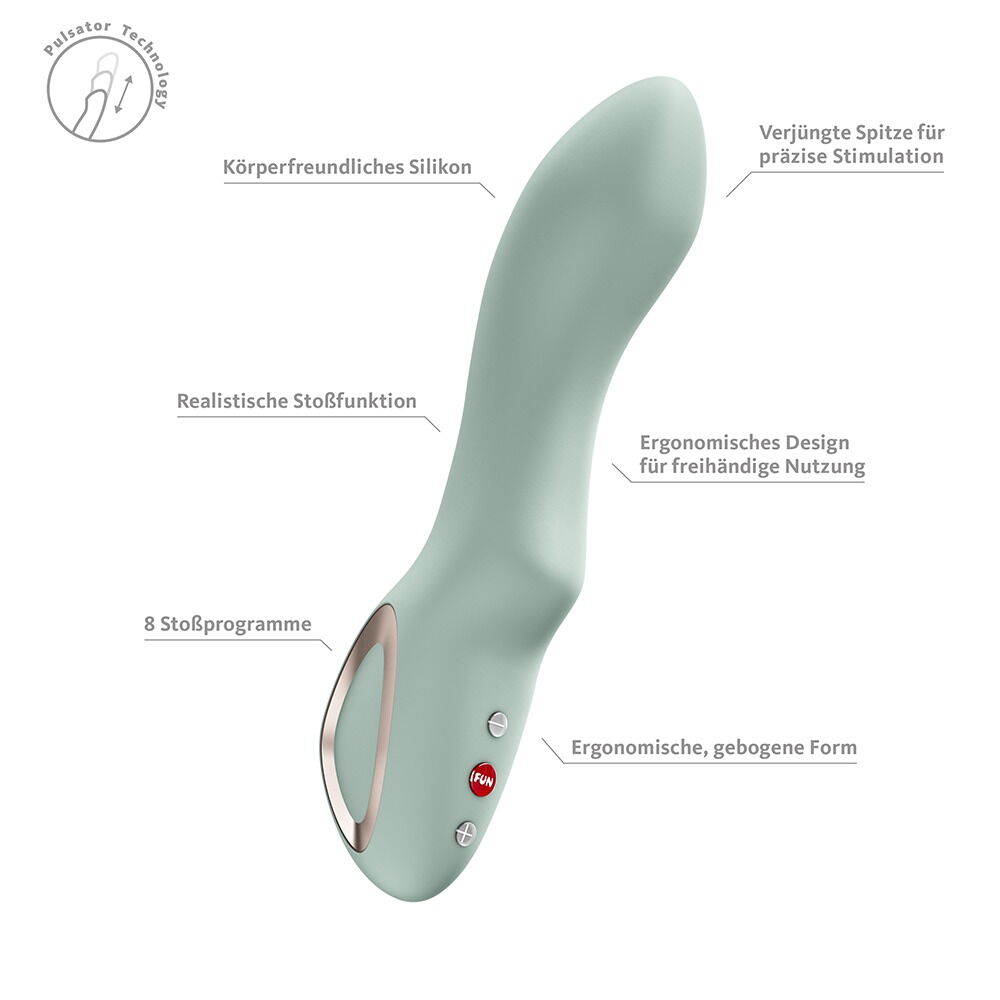 Stoßvibrator „STRONIC DIVE“ mit G-Punkt-Spitze