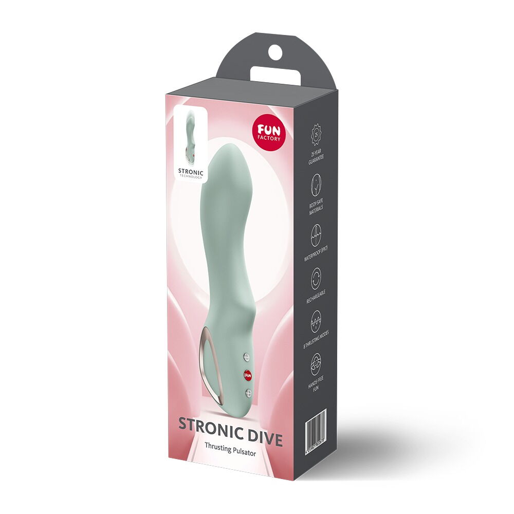 Stoßvibrator „STRONIC DIVE“ mit G-Punkt-Spitze