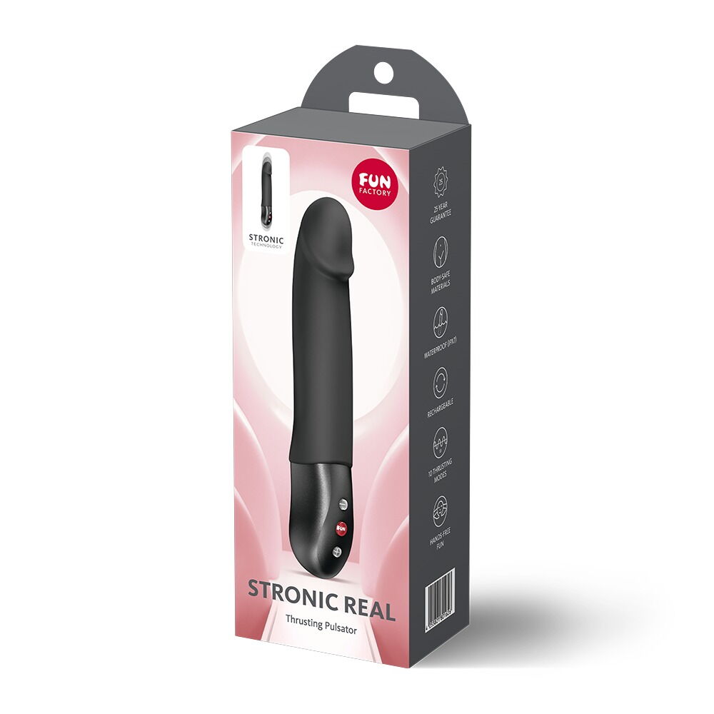 Stoßvibrator „STRONIC REAL“ mit G-Punkt-Kopf