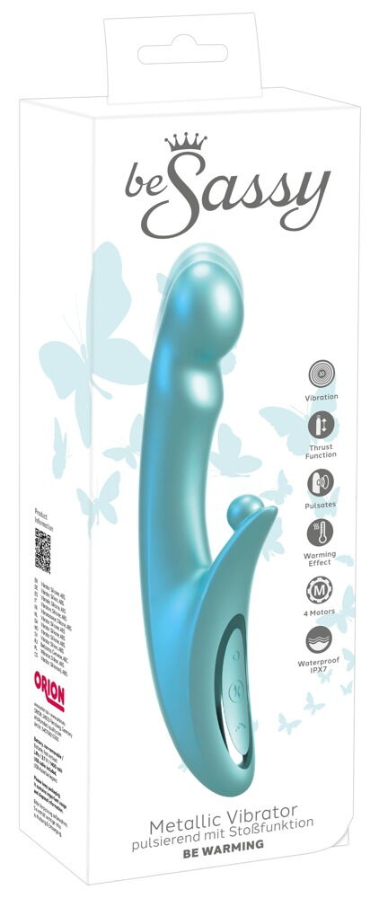 Rabbitvibrator „be Warming“ mit pulsierender Stoßfunktion
