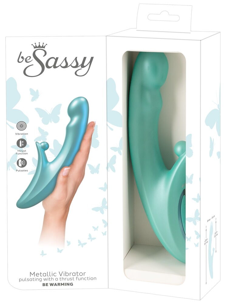 Rabbitvibrator „be Warming“ mit pulsierender Stoßfunktion