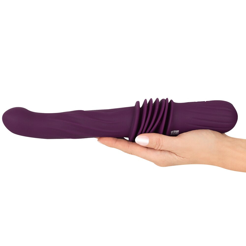 Stoßvibrator „RC Warming Fucking Machine“ mit abnehmbarem Saugfuß