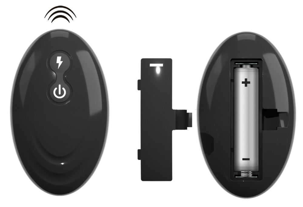 Stoßvibrator „RC Warming Fucking Machine“ mit abnehmbarem Saugfuß