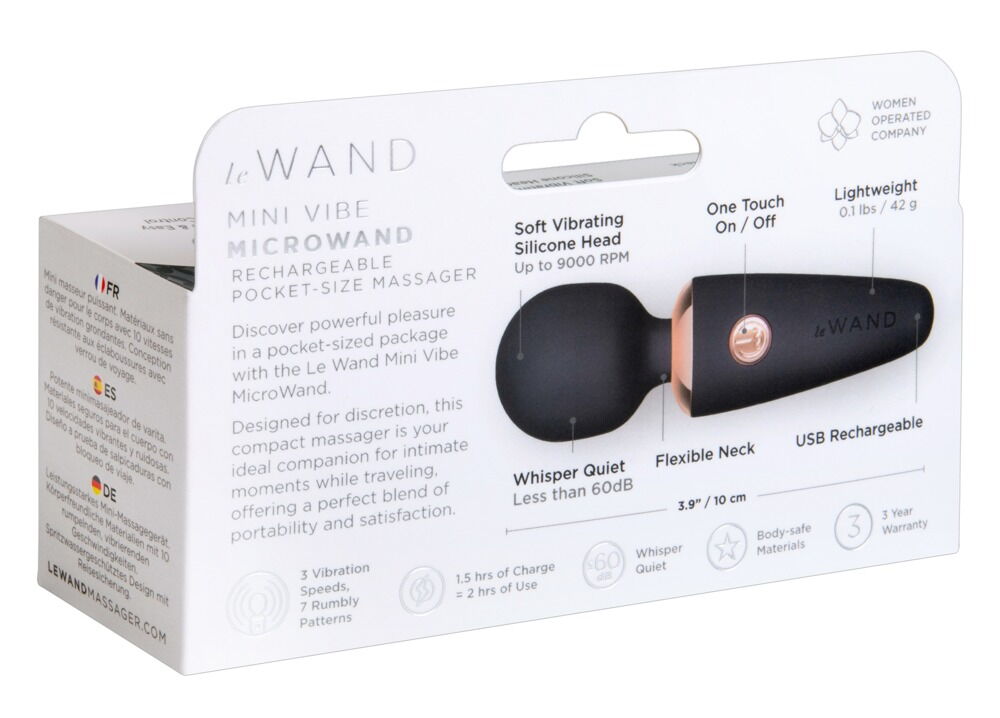 Massagestab „Mini Vibe Microwand“ im kompakten Reiseformat