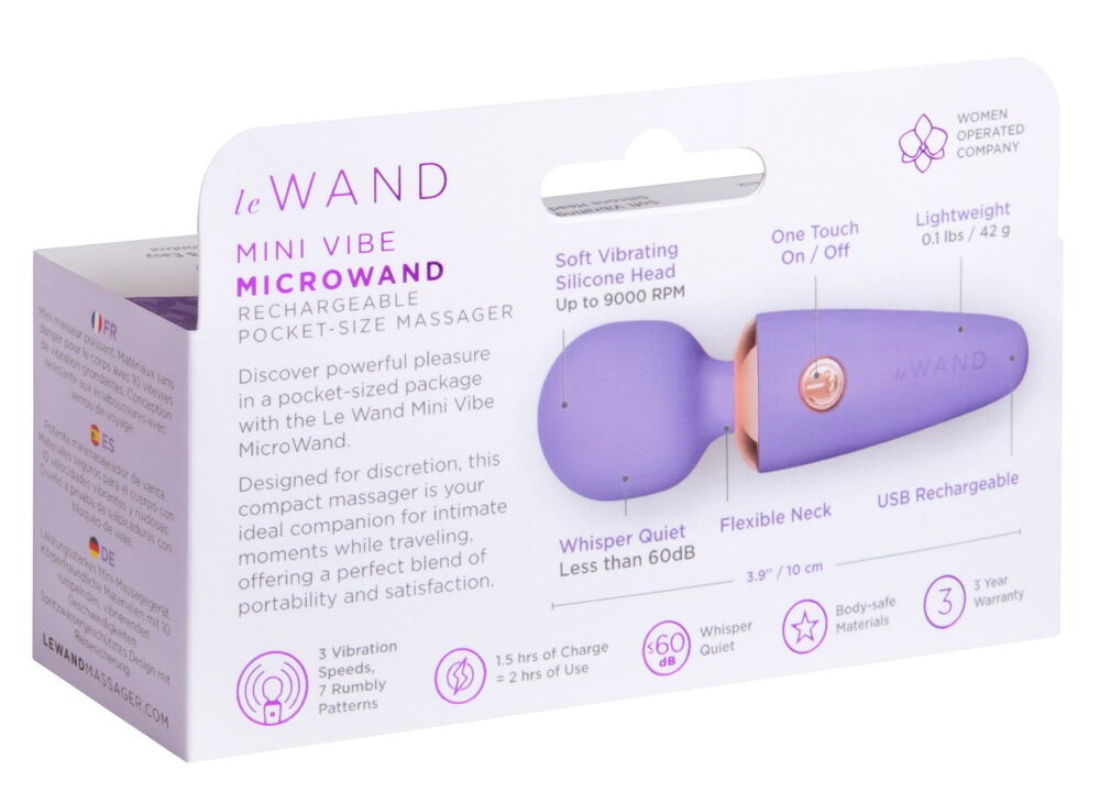 Massagestab „Mini Vibe Microwand“ im kompakten Reiseformat