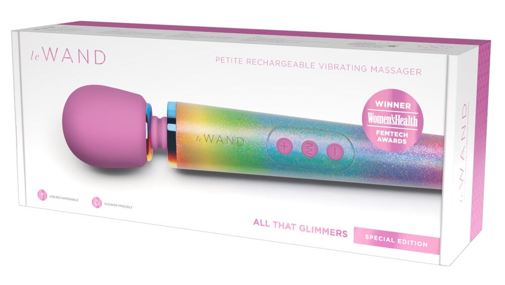 Massagestab „All That Glimmers“ mit 6 Vibrationsmodi in 10 Intensitäten