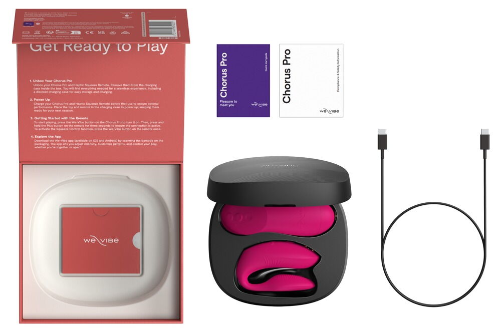Paarvibrator „Chorus Pro“ mit Haptic Squeeze Fernbedienung