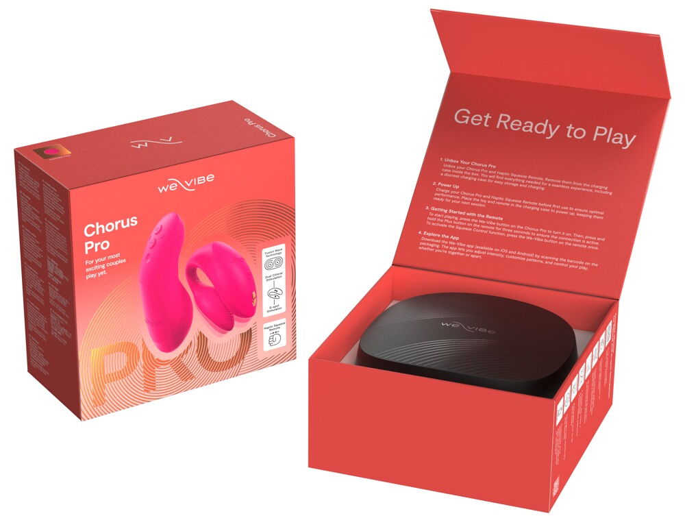 Paarvibrator „Chorus Pro“ mit Haptic Squeeze Fernbedienung