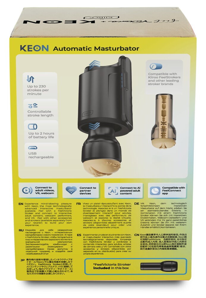 Masturbator „Keon WiFi Combo Set Feel Victoria“ per App steuerbar