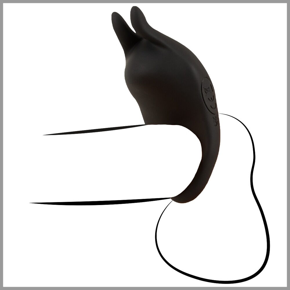 Vibrator mit abnehmbarem Vibro-Penisring