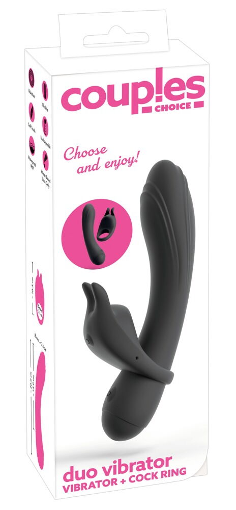 Vibrator mit abnehmbarem Vibro-Penisring