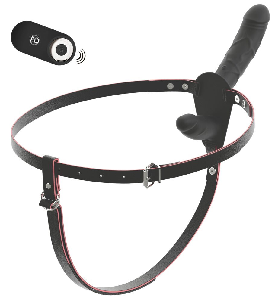 Strap-on „RC Vibrating Double“ mit Außen- und Innen-Vibrator
