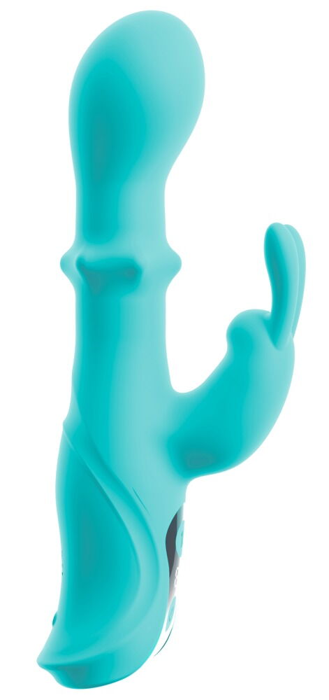 Rabbitvibrator „ORIVEN“ mit Klopf-Impulsen & Slide Massagering