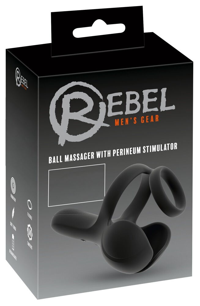 Hodenvibrator mit vibrierendem Damm-Stimulator