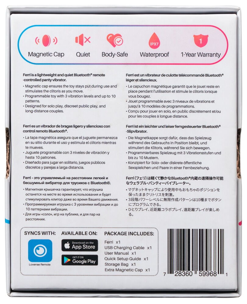 Panty-Vibrator „Ferri“ per App steuerbar