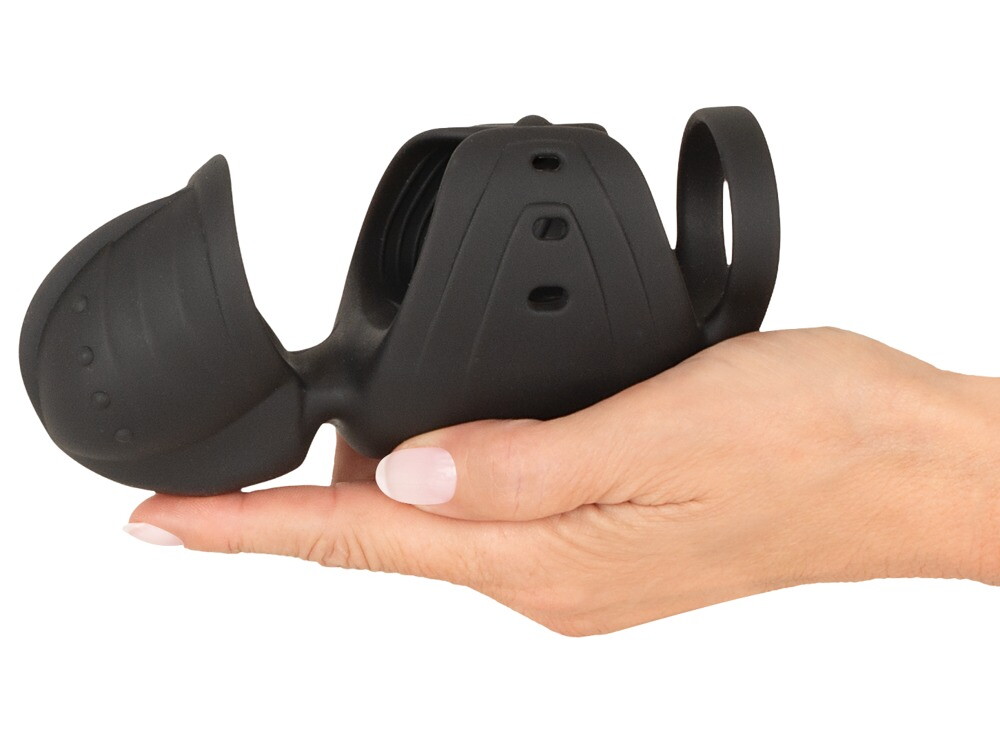 Masturbator mit Vibration und beweglichem Eichel-Stimulator