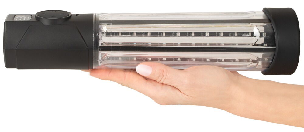 Penispumpe „Red Light Power“ mit Rotlicht-Tiefenwärme