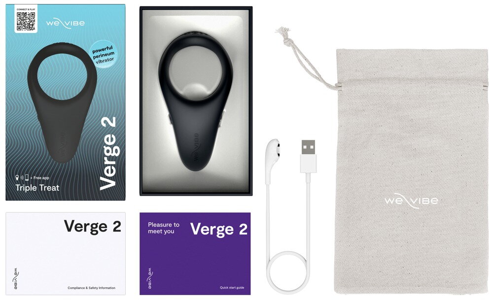Vibro-Penisring „Verge 2“ mit Perineum-Stimulator