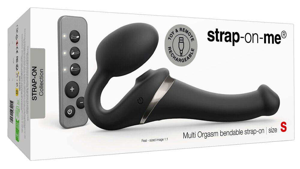 Strapless Strap-on „Multi Orgasm Bendable“ mit 3 Motoren