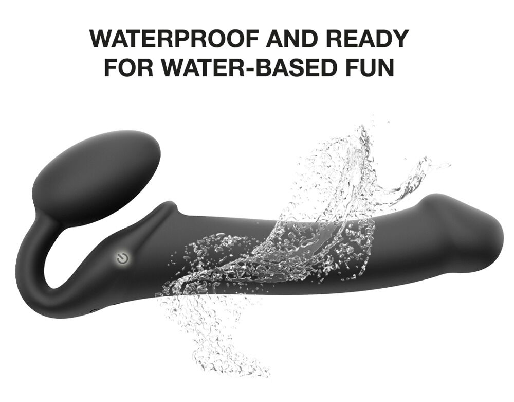 Strapless Strap-on „Vibrating Bendable“ mit 3 Motoren