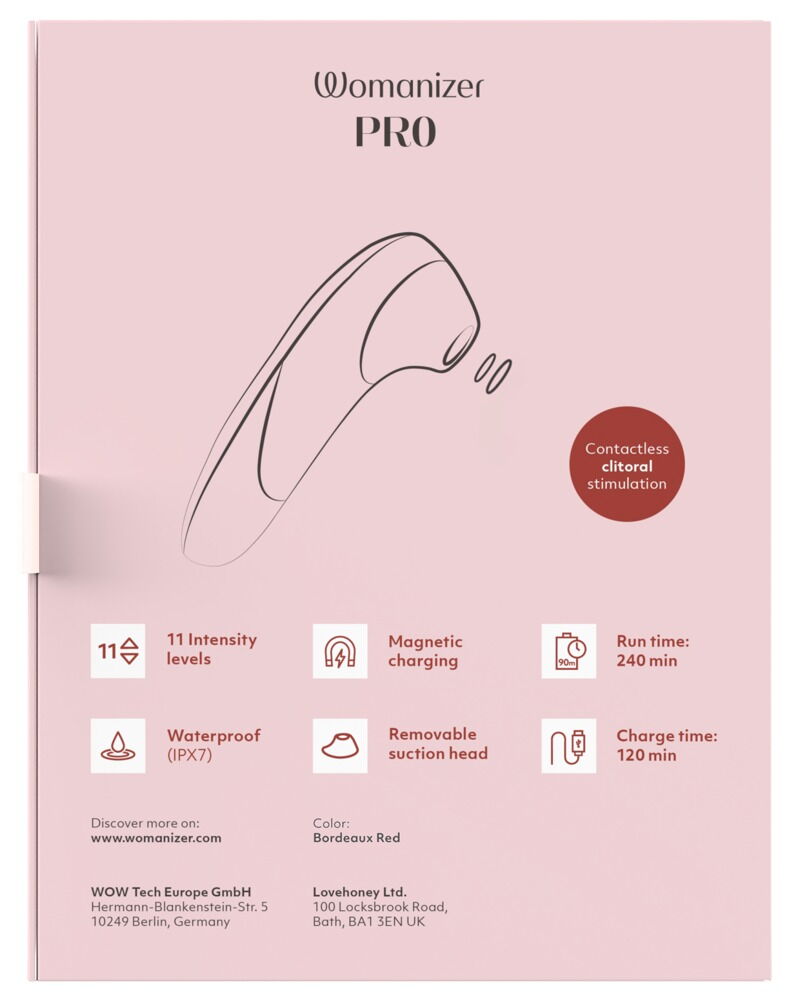 Pulsator „Womanizer Pro“ mit 11 Intensitätsstufen