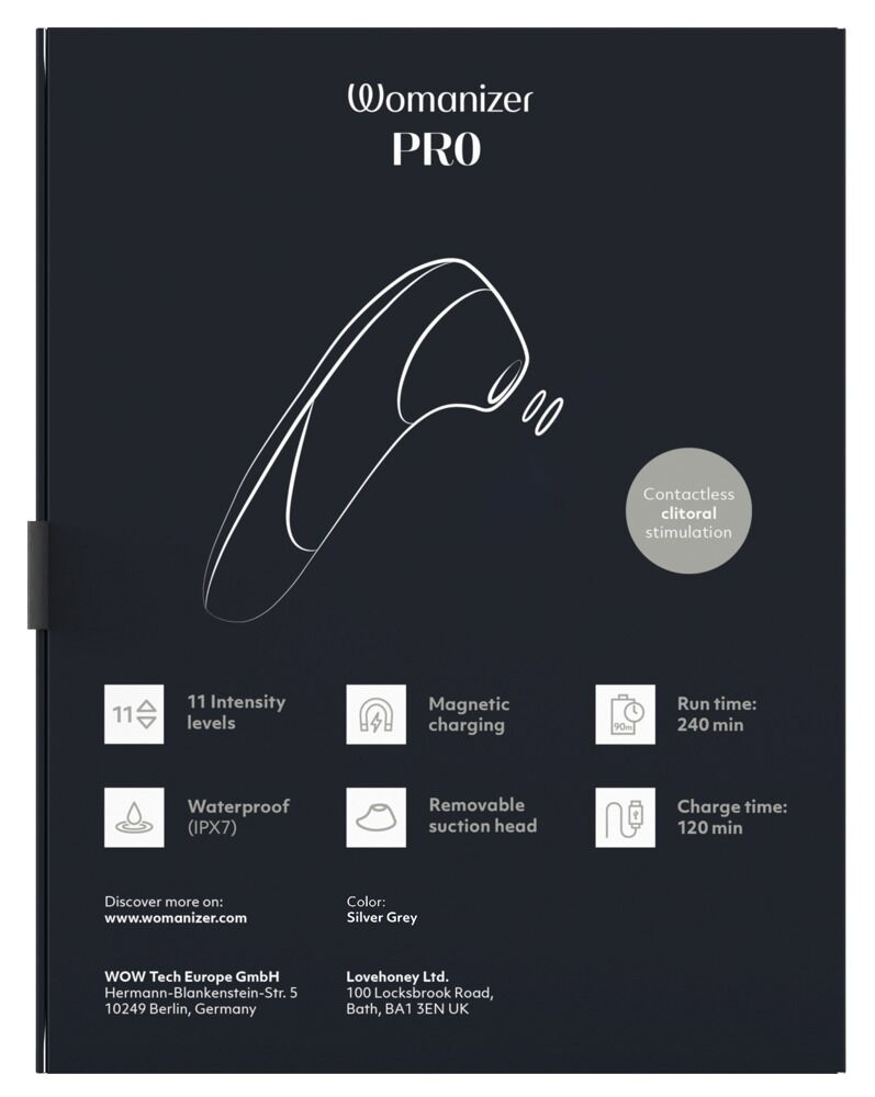 Pulsator „Womanizer Pro“ mit 11 Intensitätsstufen