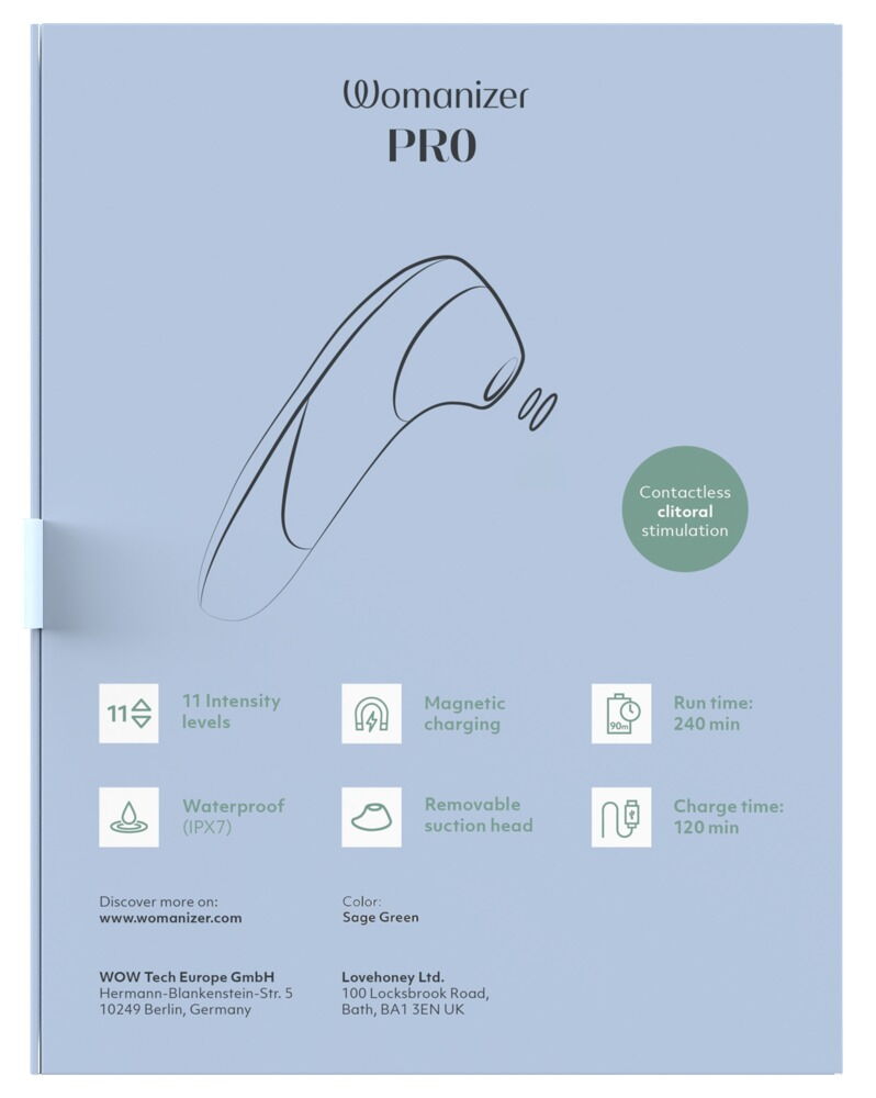 Pulsator „Womanizer Pro“ mit 11 Intensitätsstufen