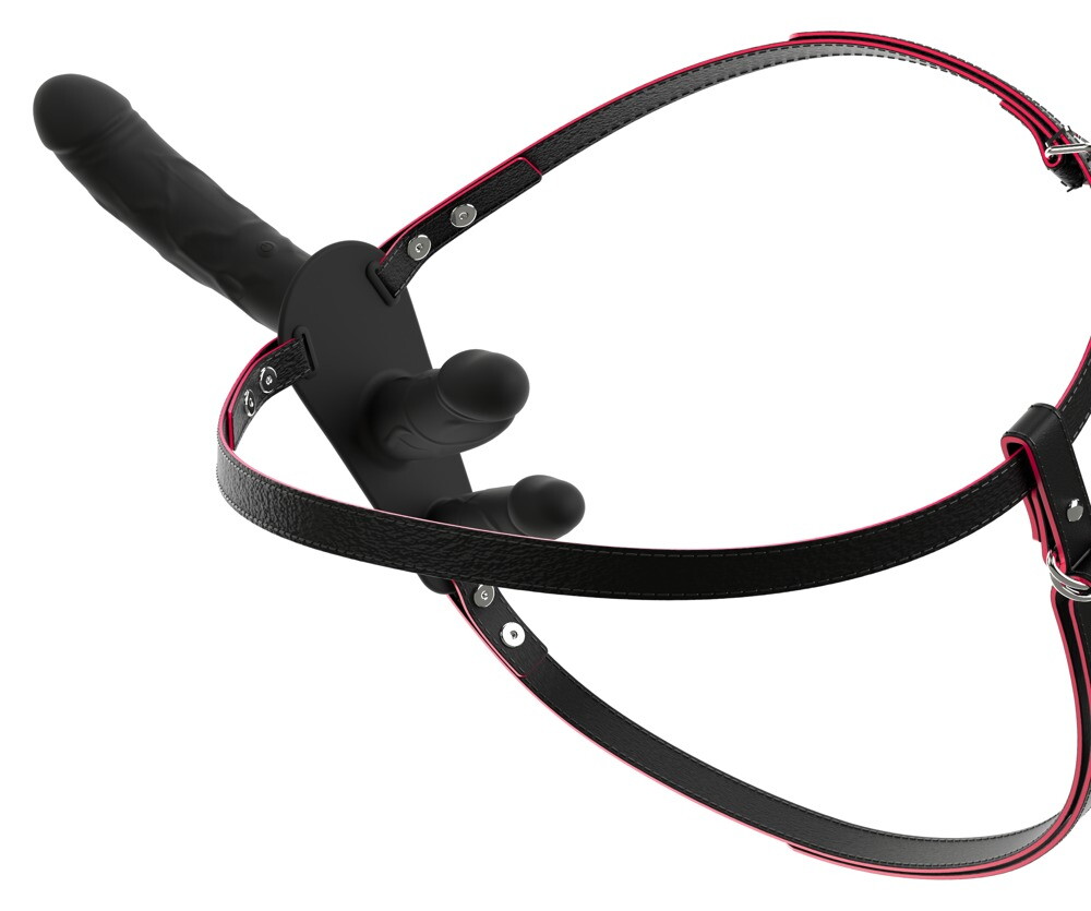 Strap-on „RC Double Inside“ mit 3 Vibratoren