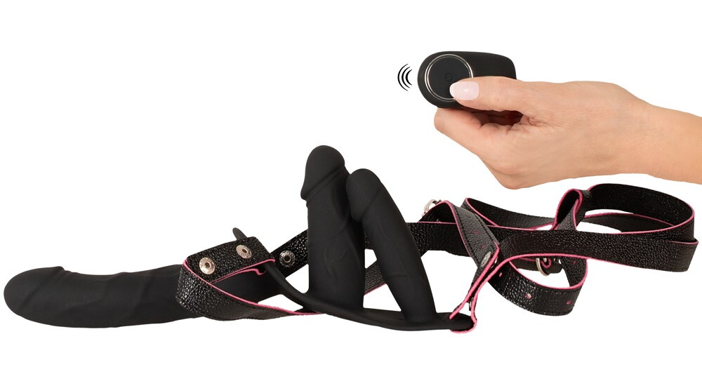 Strap-on „RC Double Inside“ mit 3 Vibratoren