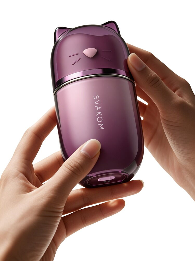 Auflegevibrator „Klitty“ mit Leck- und Saugfunktion