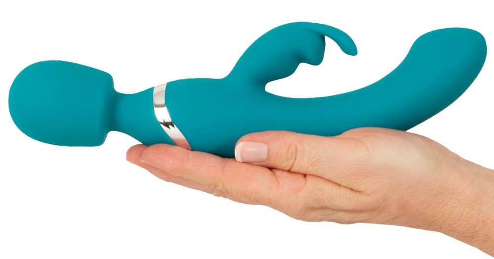Massagestab und Rabbitvibrator in einem Toy