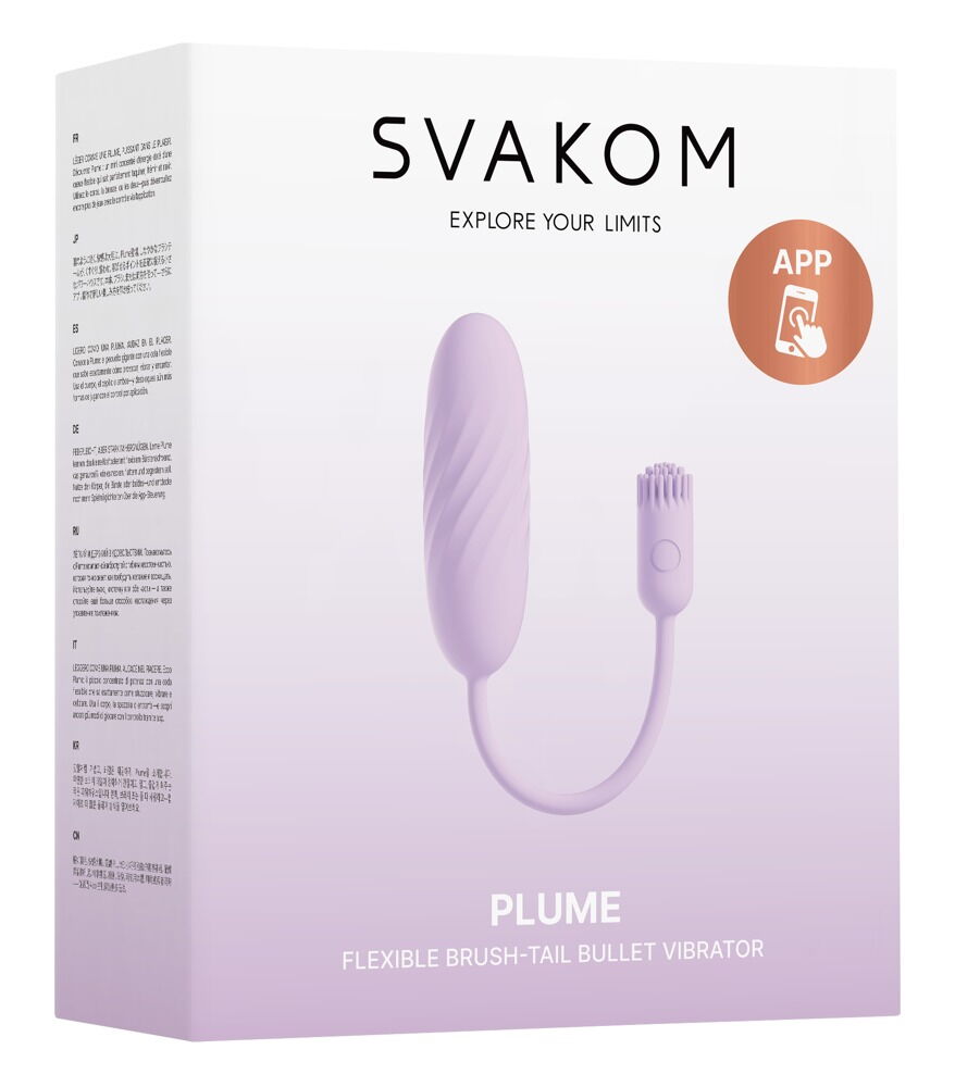 Vibro-Ei „Plume“ mit flexiblem Vibro-Bürstchen