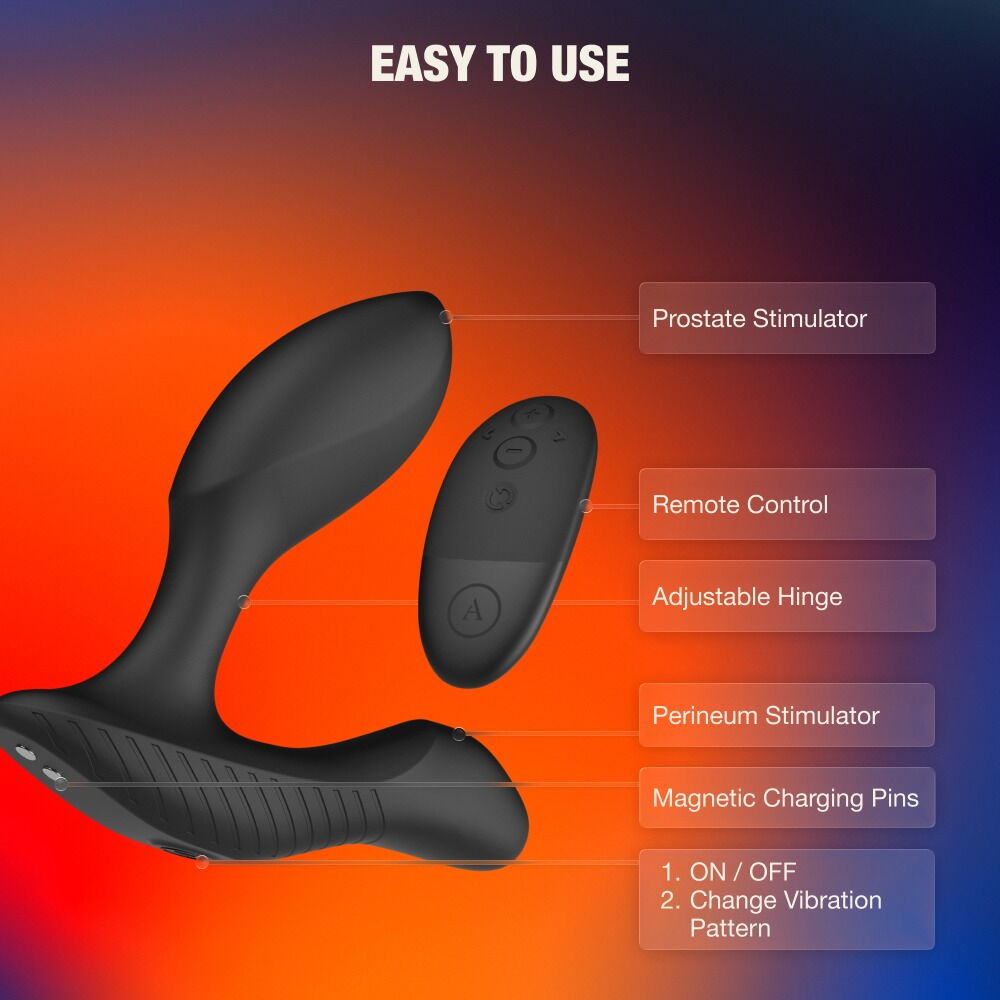 Analvibrator „Perk“ mit Fernbedienung