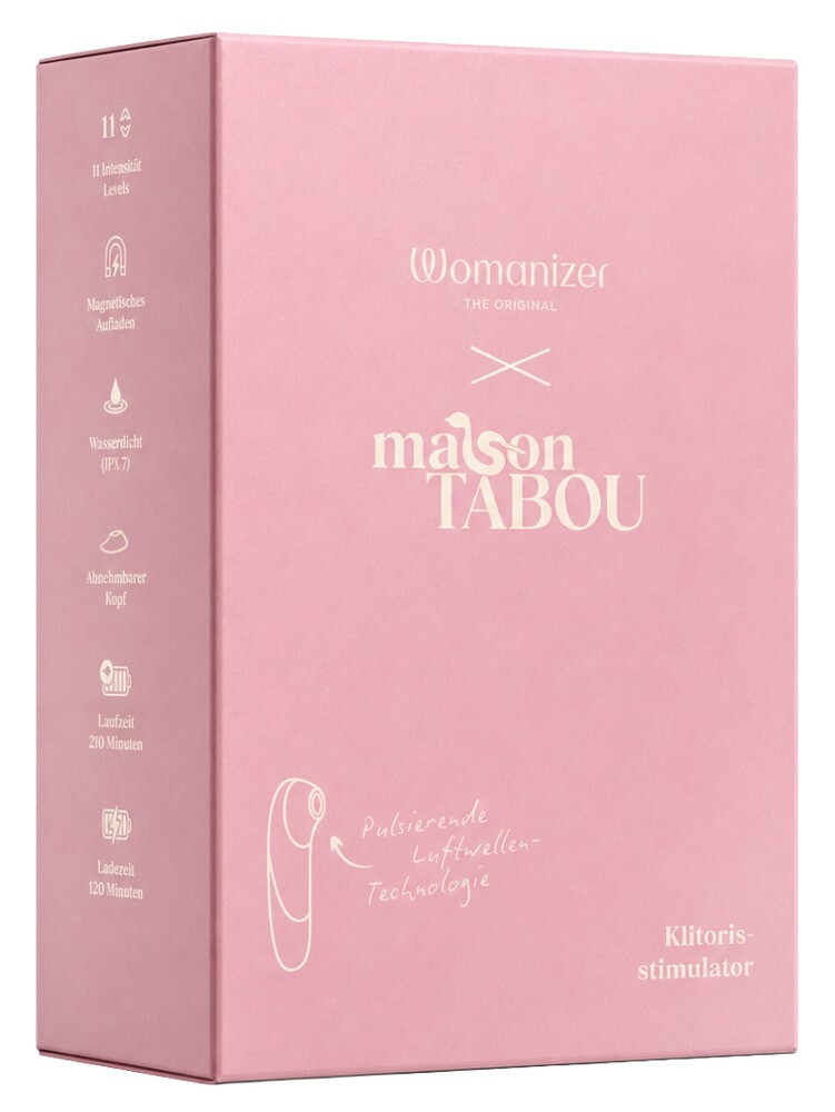 Pulsator „Womanizer Pro by Maison Tabou“ mit 11 Intensitätsstufen