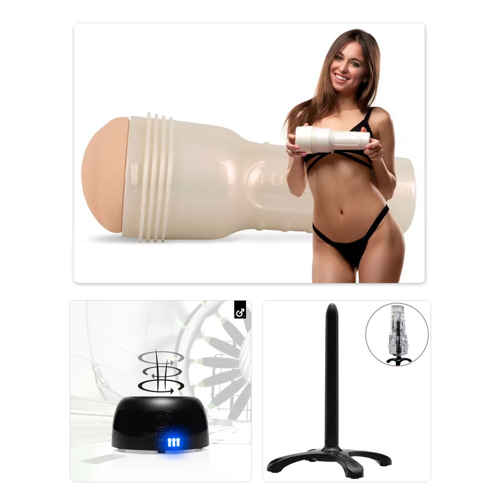 Fleshlight – Ready for More Set mit Masturbator „Riley Reid“, Heizstab und Trocknungsgerät